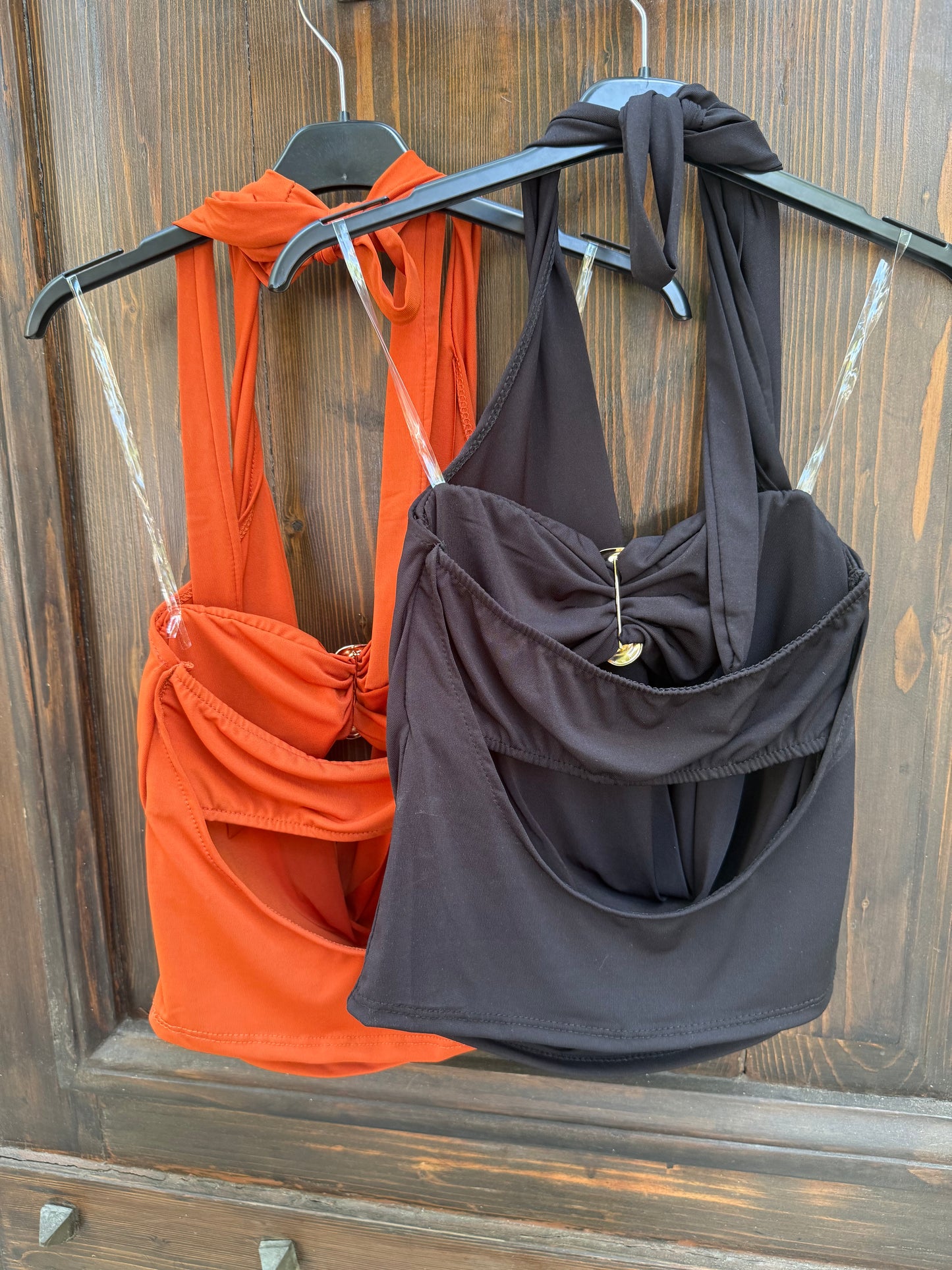 Top doppio con fascia