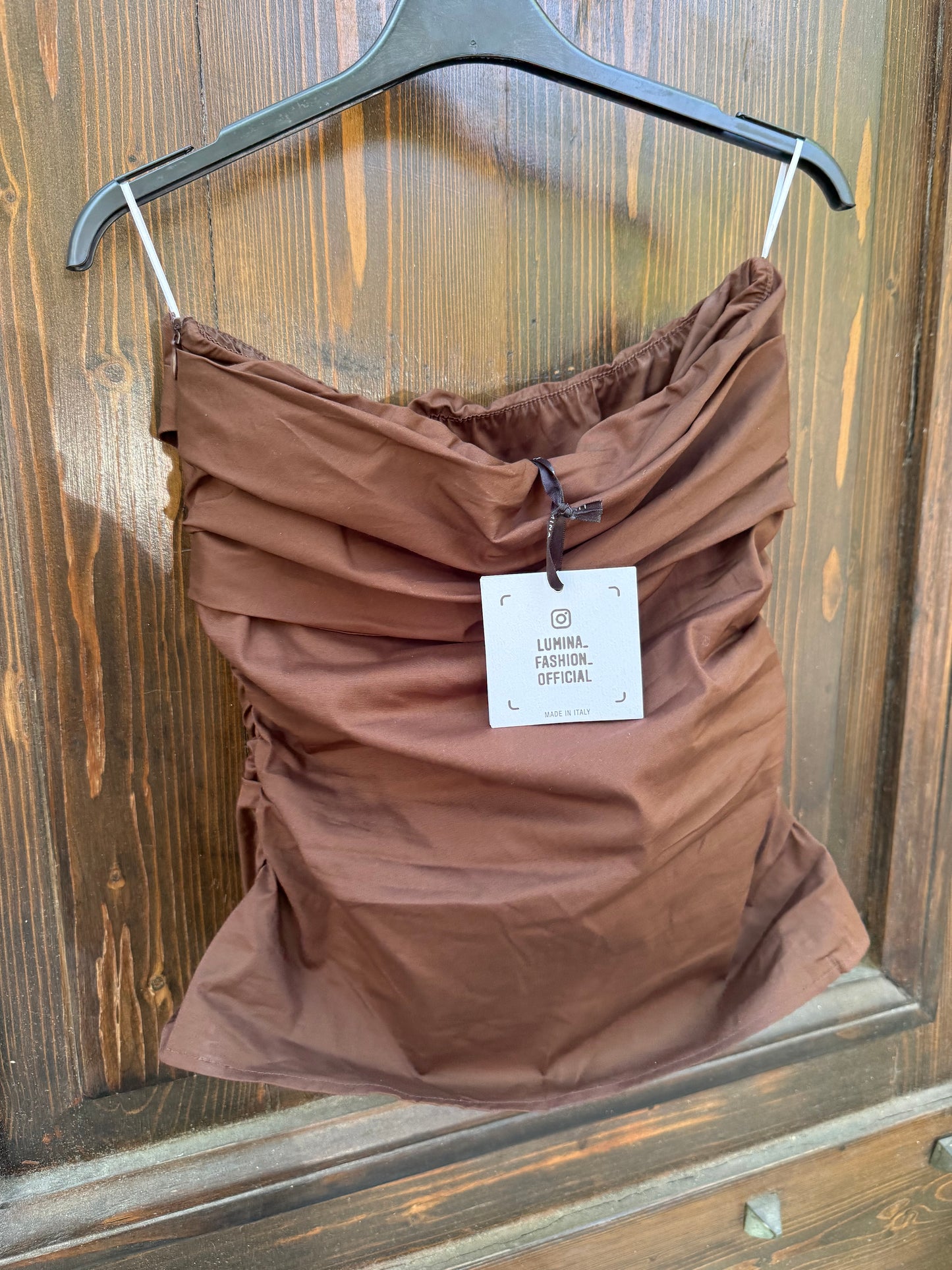 Top drappeggiato