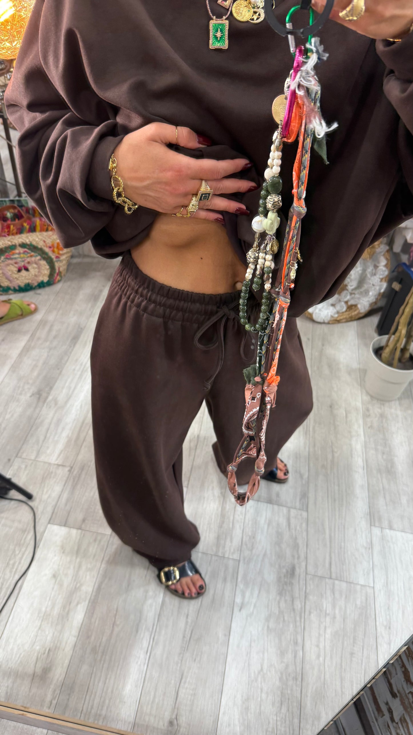 Pantalone tuta largo