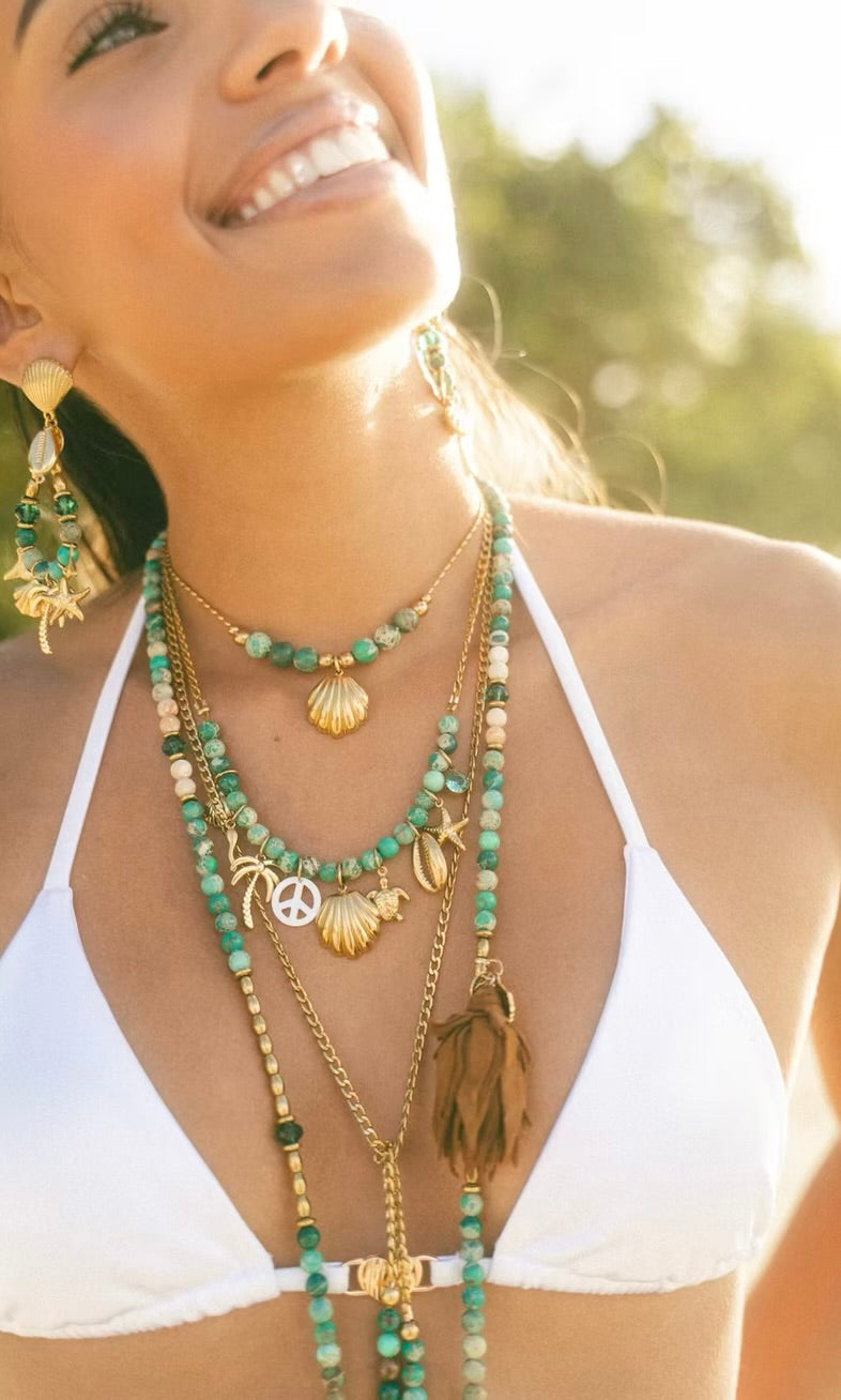 Collier Multi Aqua