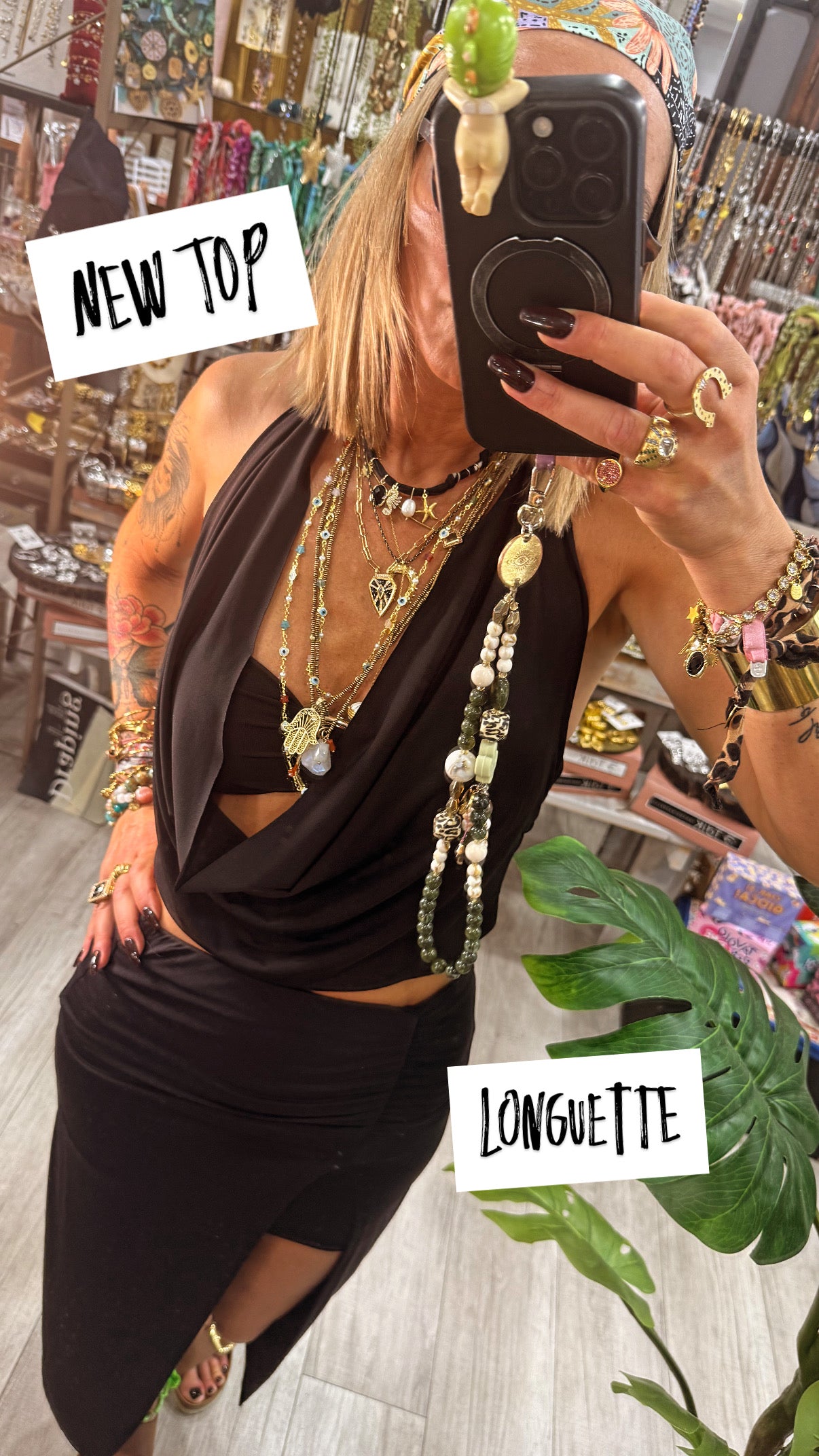 Top doppio con fascia