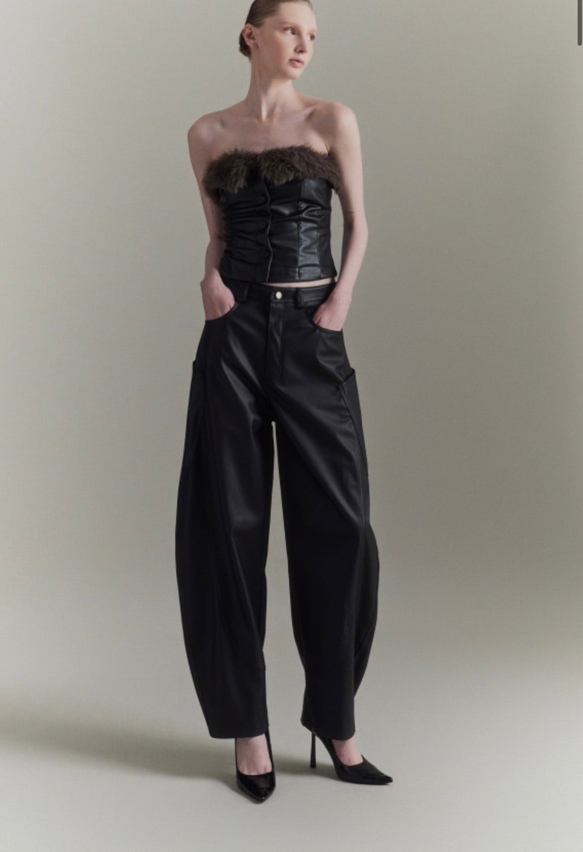 Top a fascia ecopelle