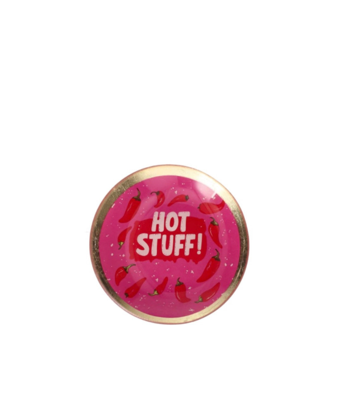 PLATE S, MOTIVE: HOT STUFF, ROUND, PINK