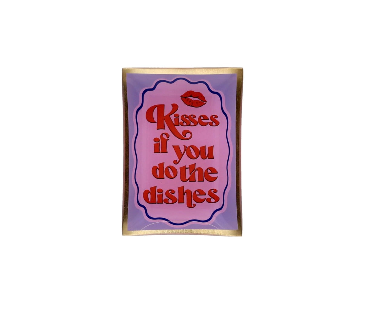 KISSES IF YOU DO THE DISHES, PINK/PURPLE