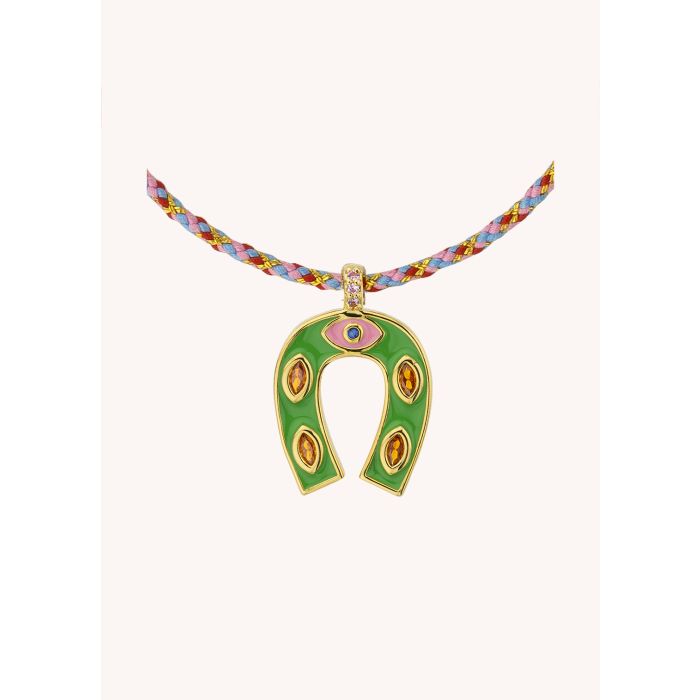 Collier-Green Mini Horseshoe