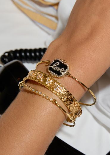 Bracelet-Black Shine Love Boheme