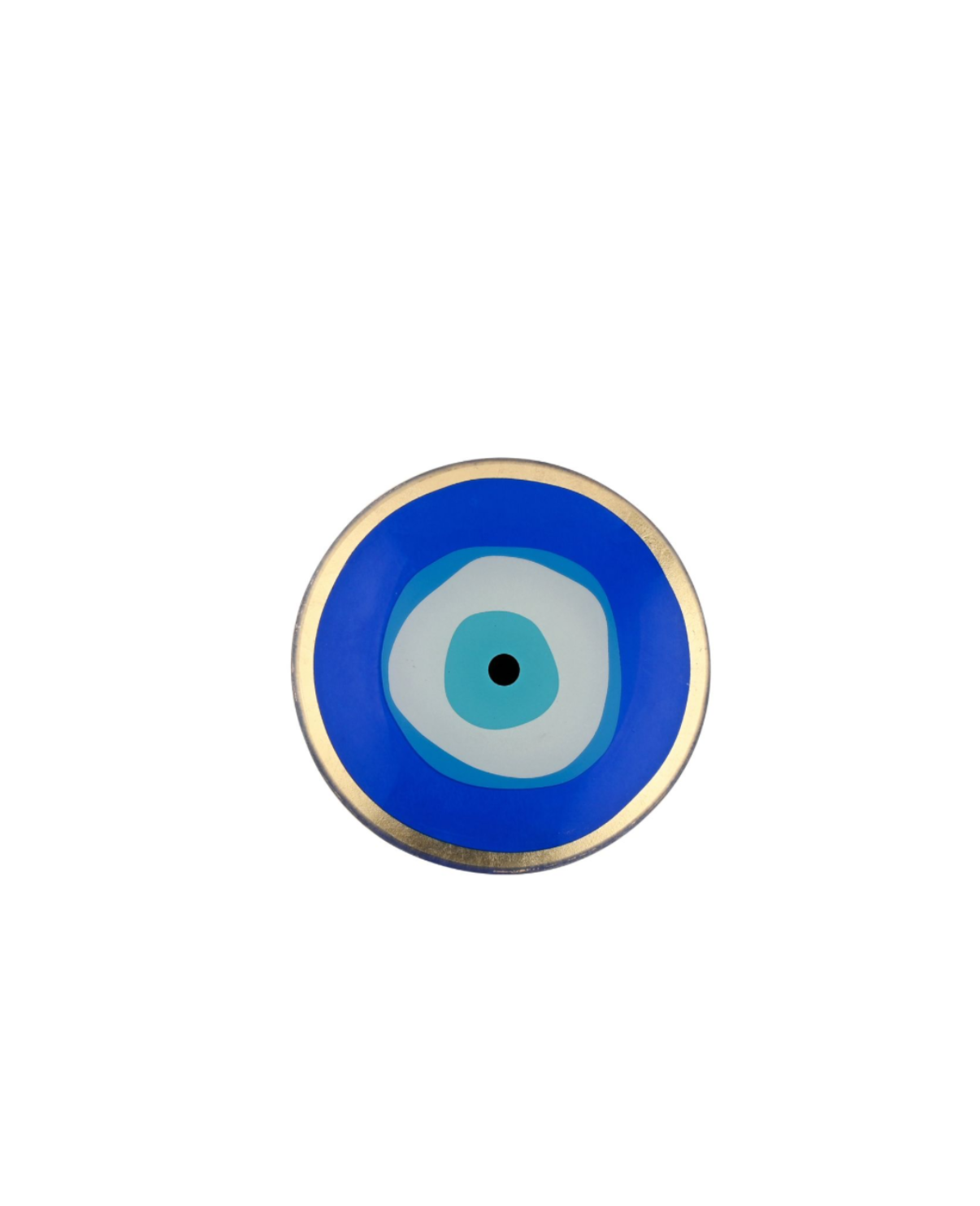 PLATE S, BLUE EYE, ROUND, BLUE