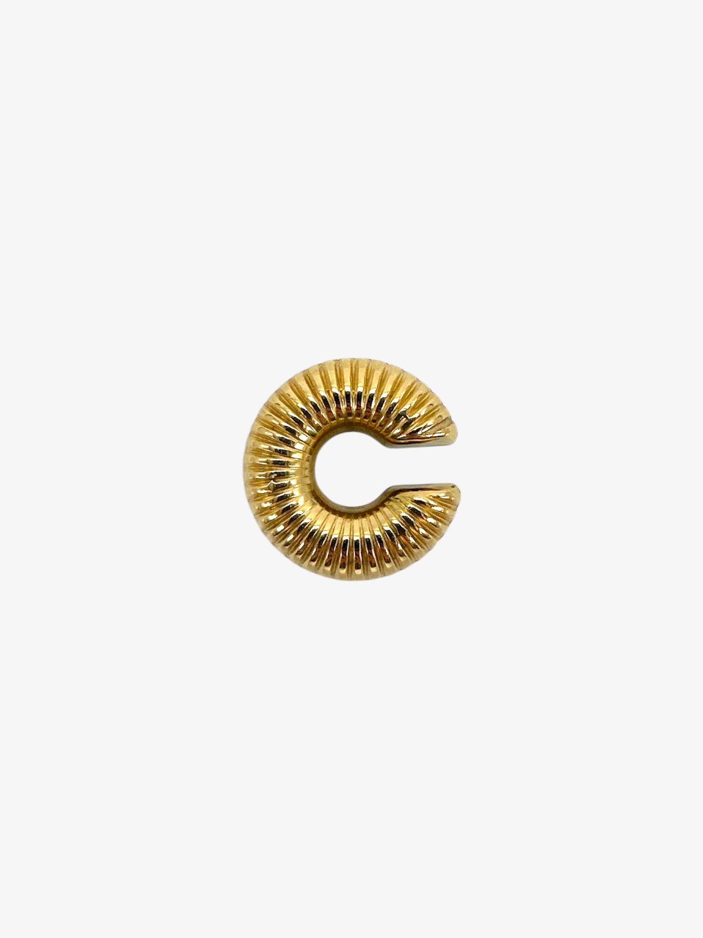 Orecchino Cuff Chunky Zigrinato