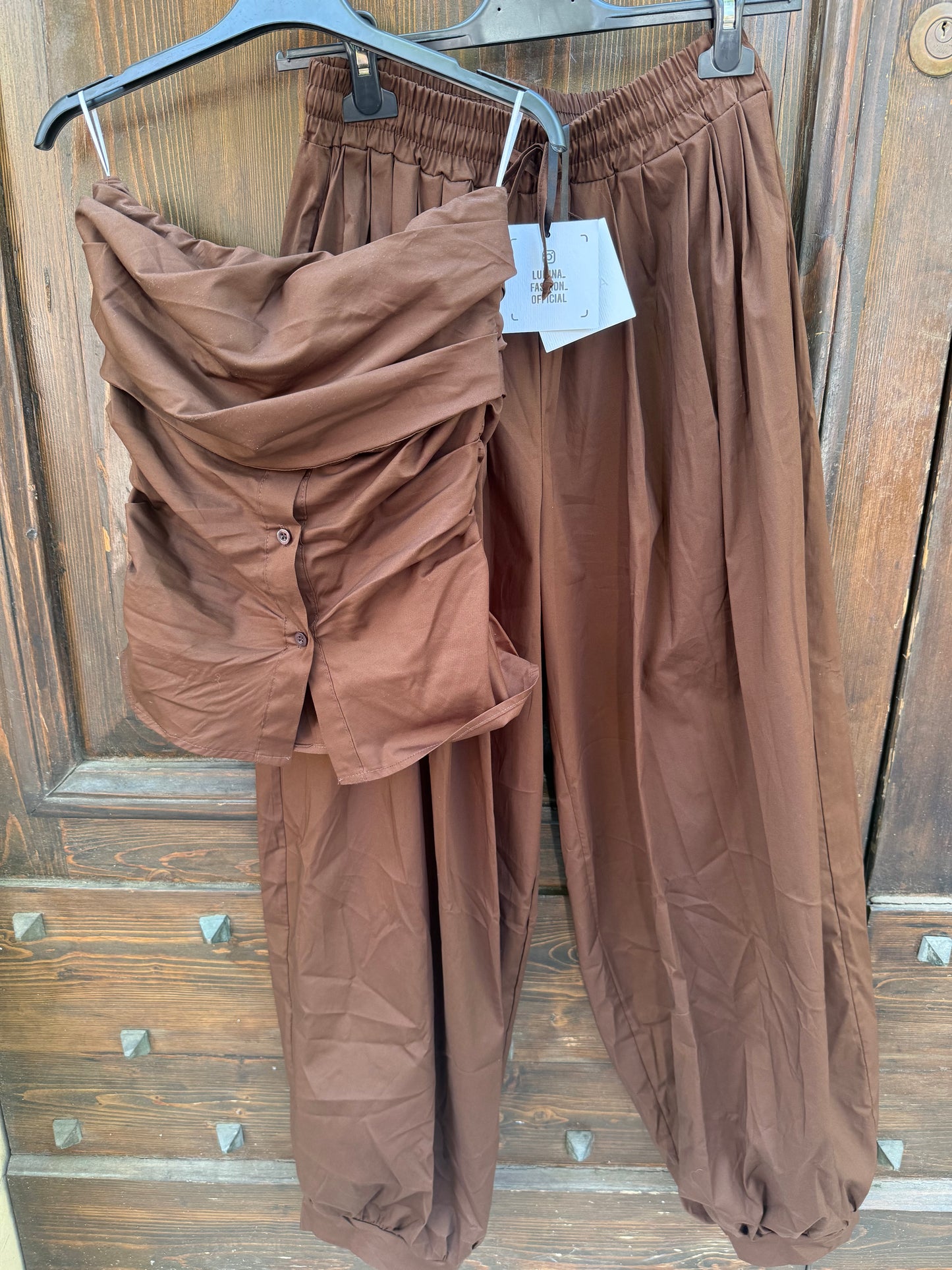 Top drappeggiato