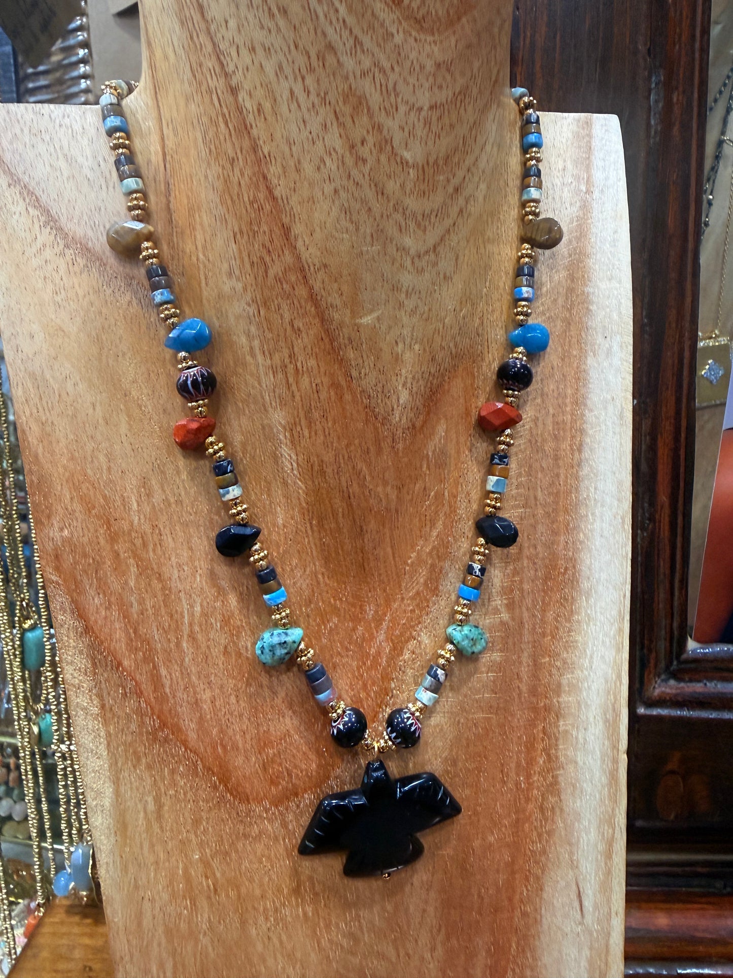 Collana feticci nativi Bird