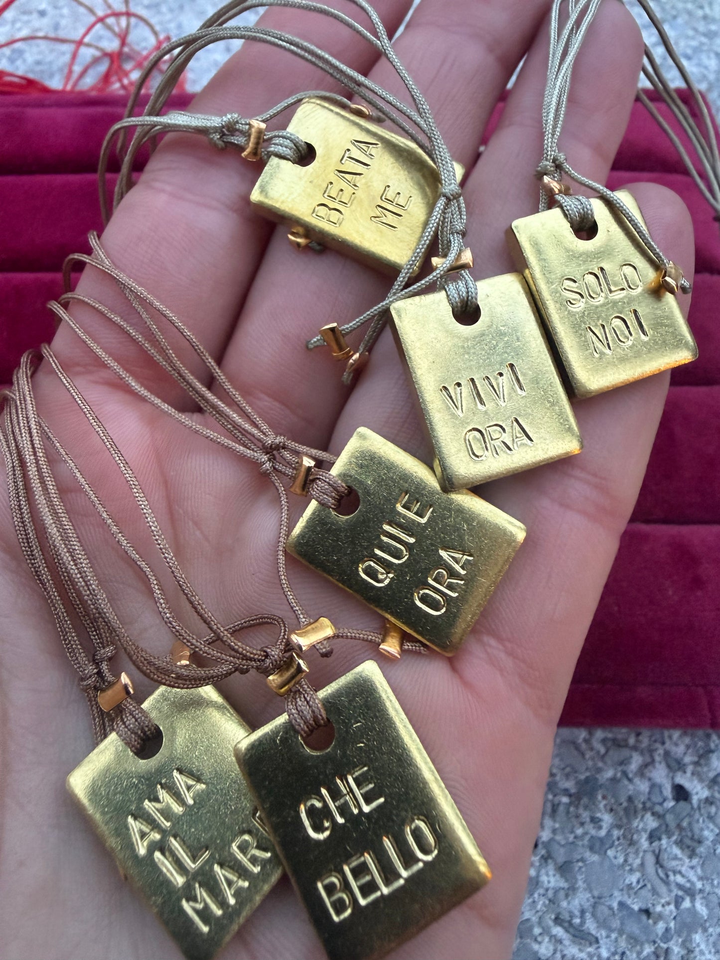 Collanina Piastra e filo