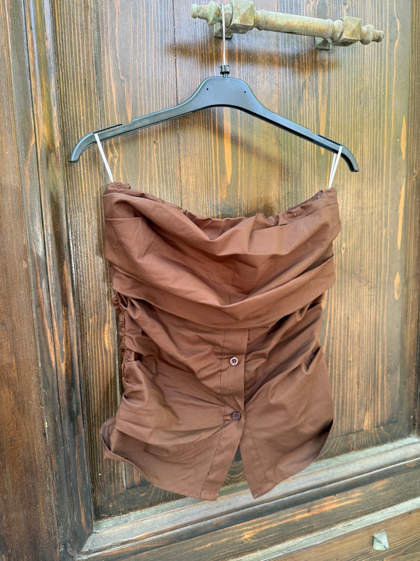 Top drappeggiato