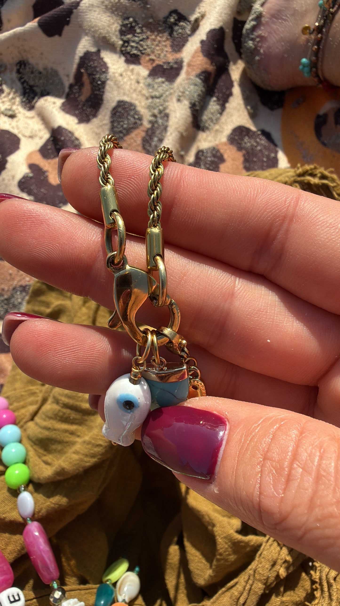 Collana Torchon lunga con Gancio over