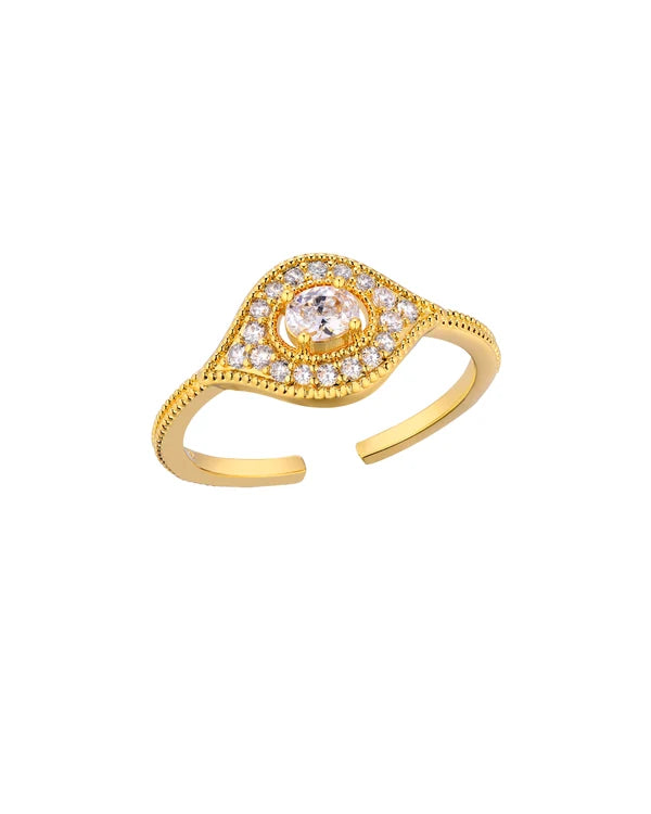 BAGUE - WHITE MAJESTIC EYE