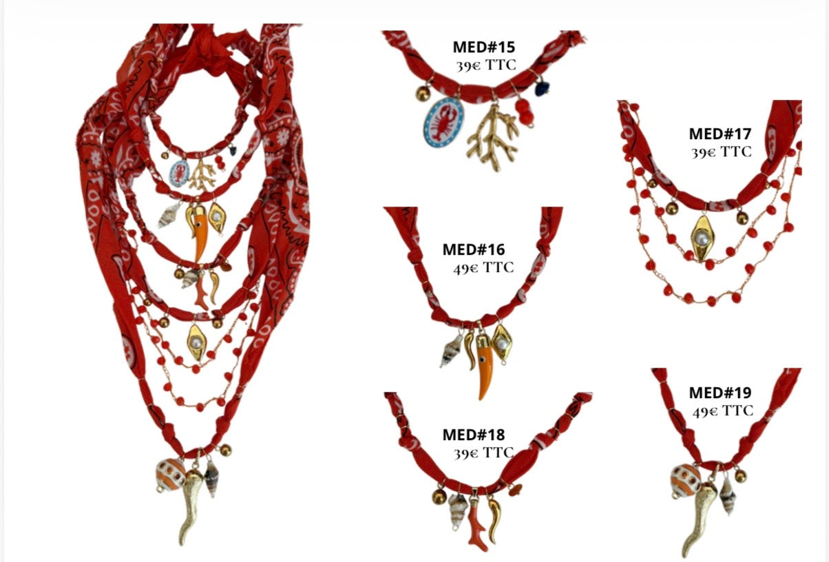 Collection Mediterrane’ rossa/arancio