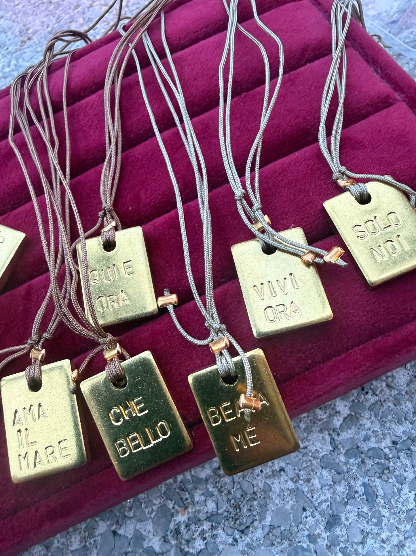 Collanina Piastra e filo