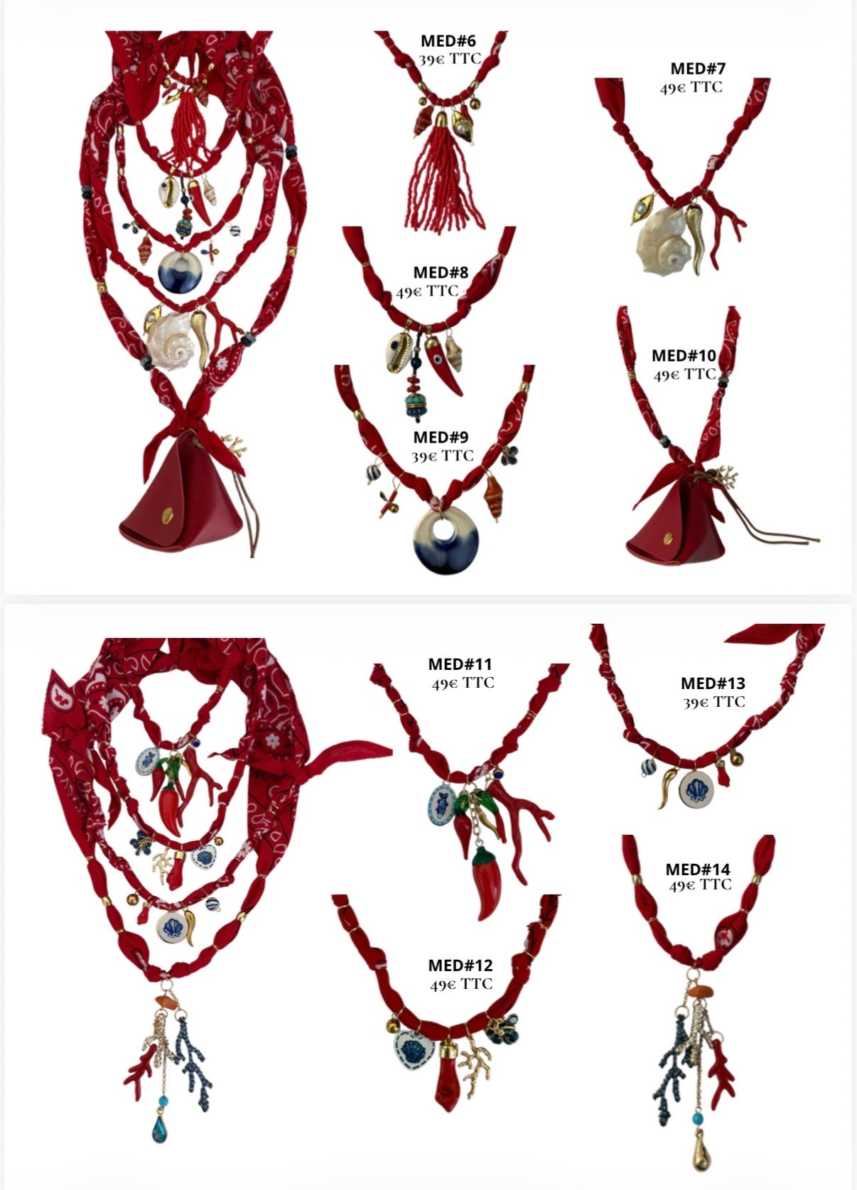 Collection Mediterrane’ rossa/arancio