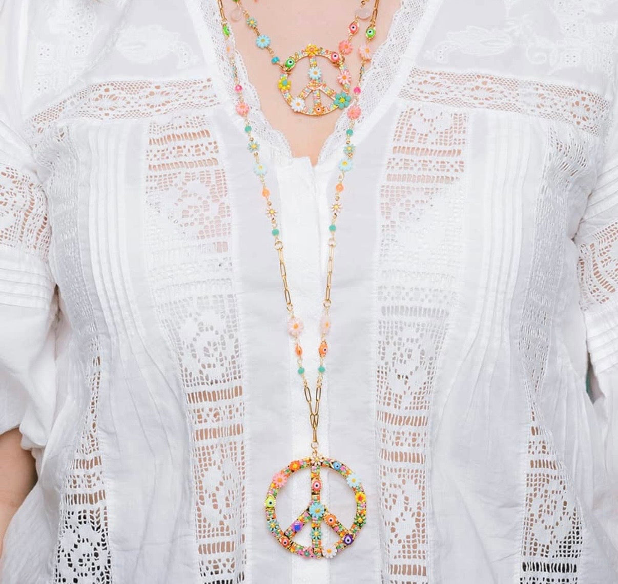 Sautoir Peace Flora