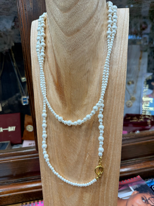 Collana tripla perle