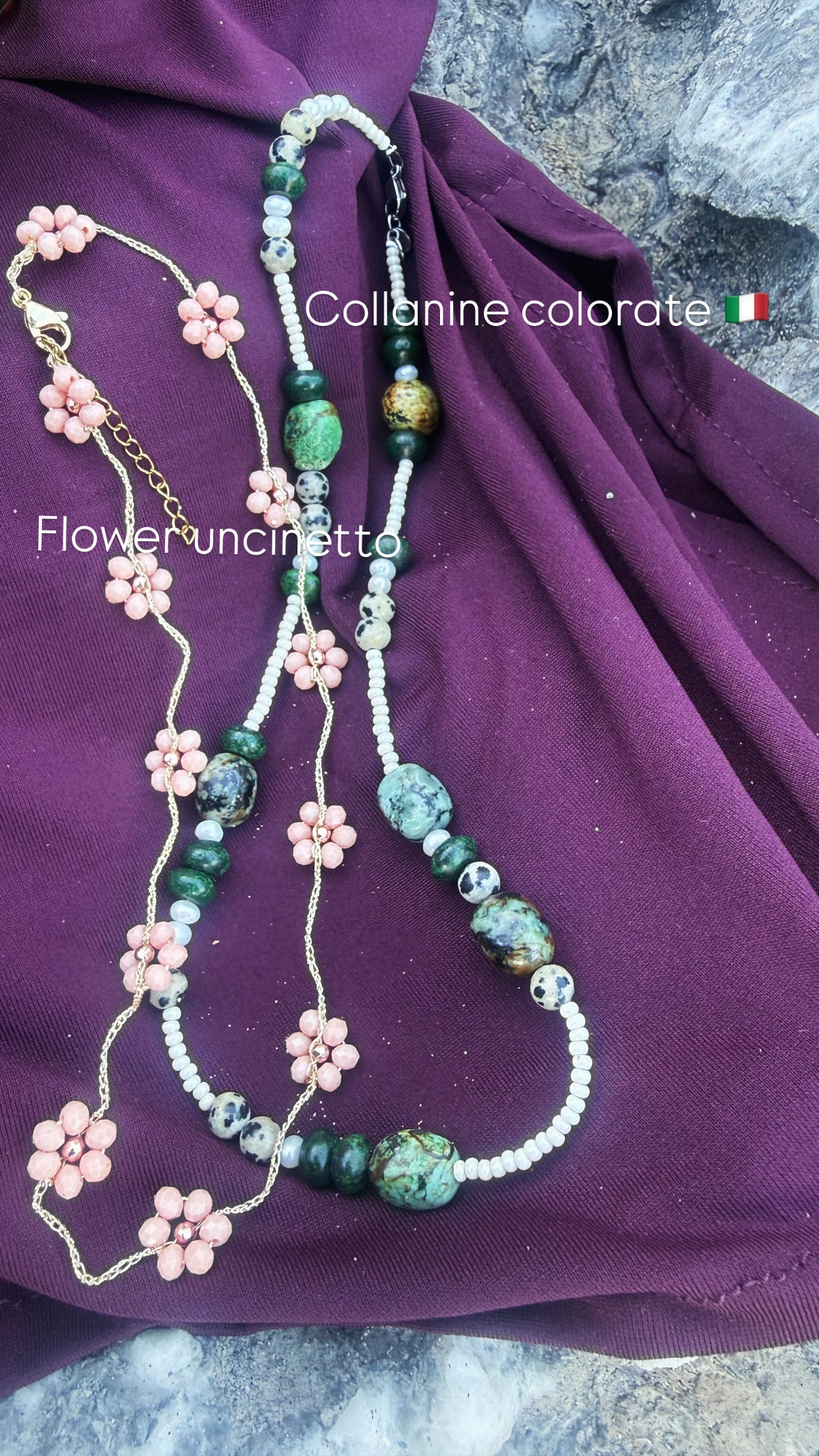 Collane Flower uncinetto