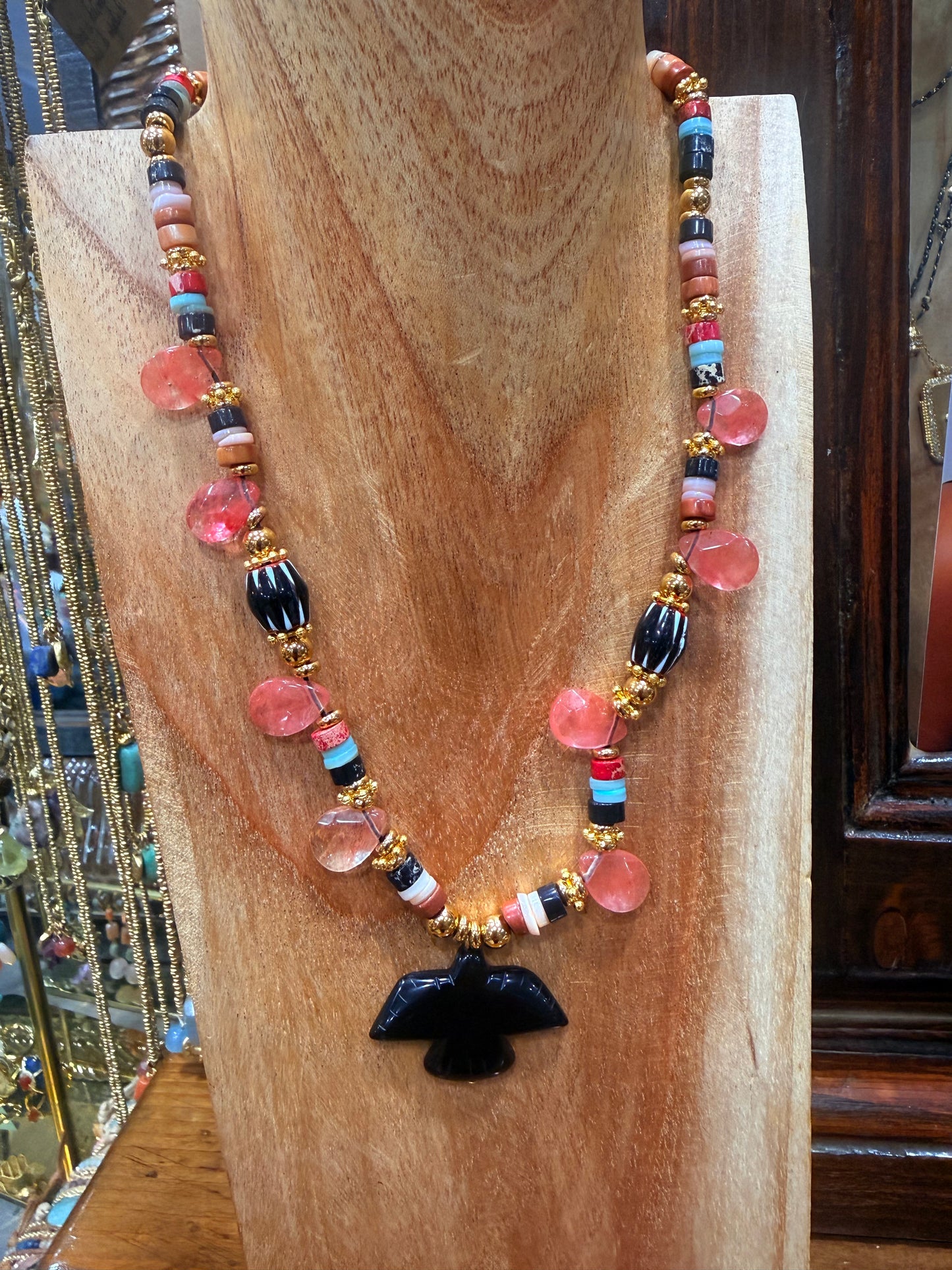 Collana feticci nativi Bird