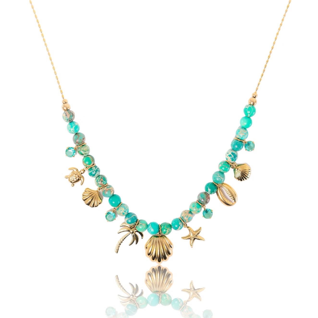 Collier Multi Aqua