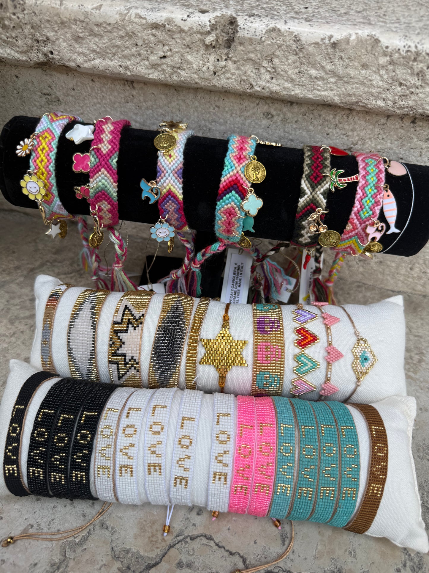 Cavigliera Bracciale Miyuki Love
