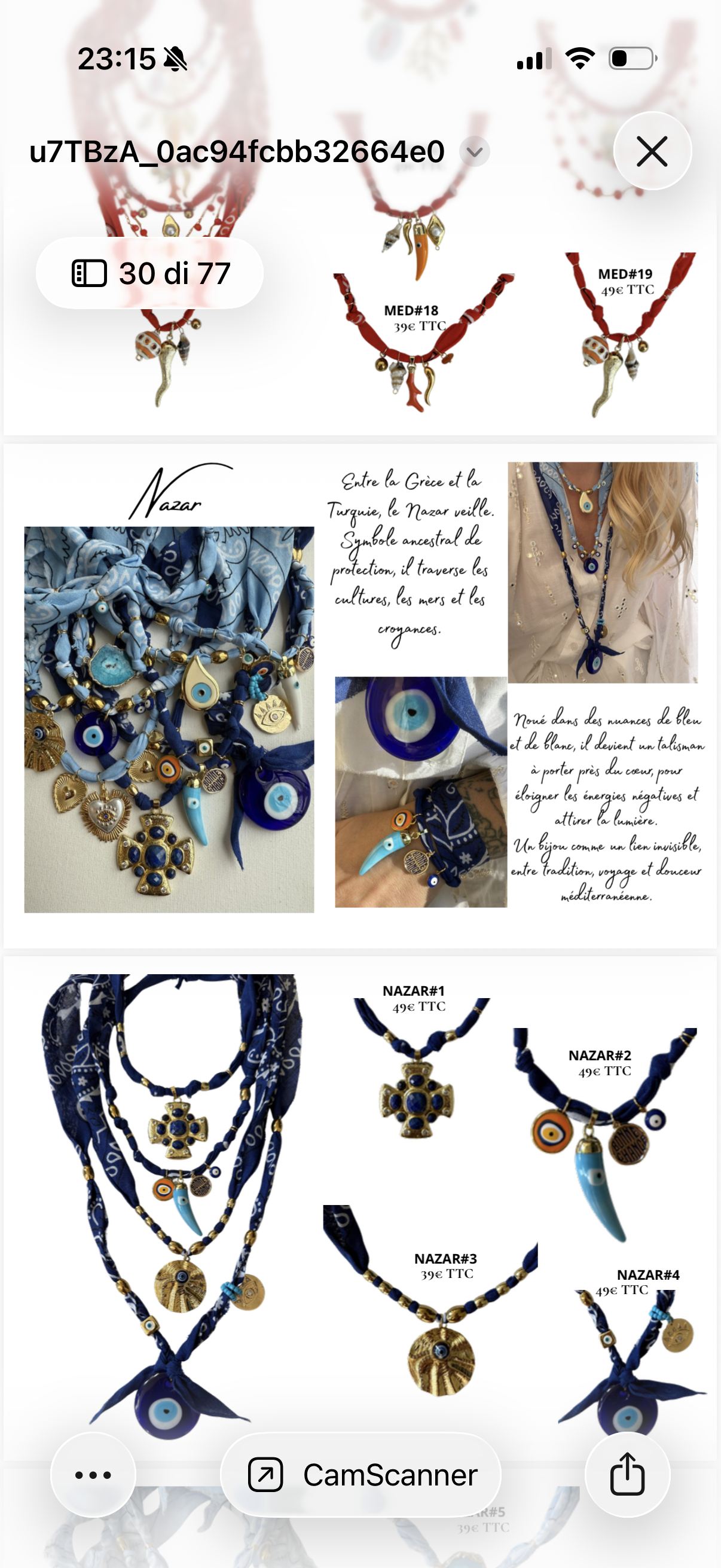 Collection Nazar Blu Light