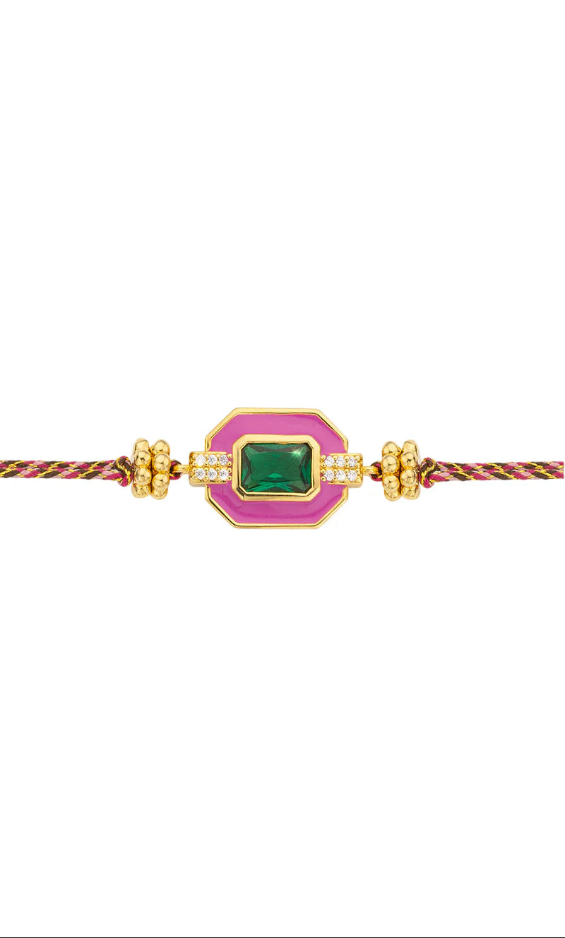 BRACELET - FUCHSIA ART DECO