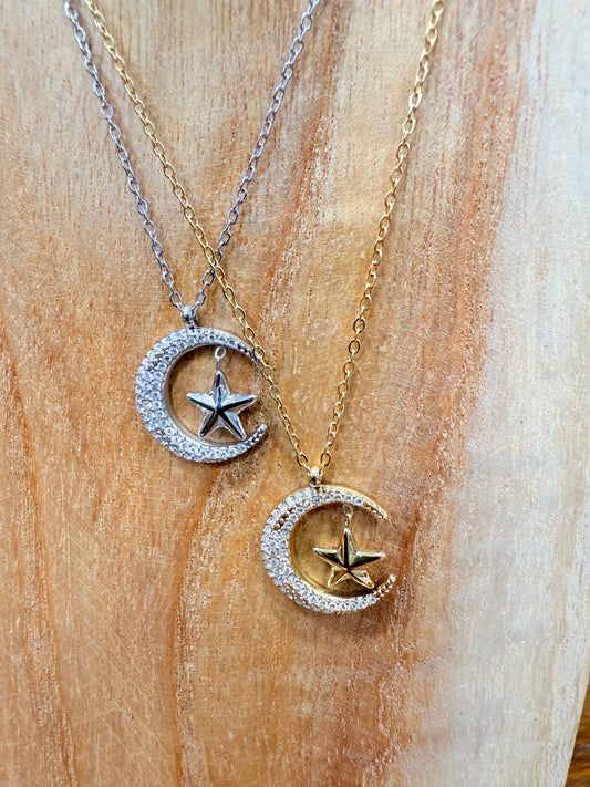 Collana Moon e Star