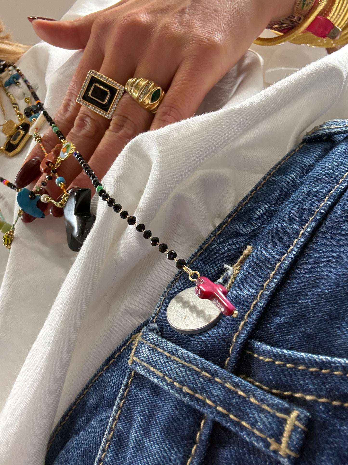 Chapelet Fantaisie Croix MARIA