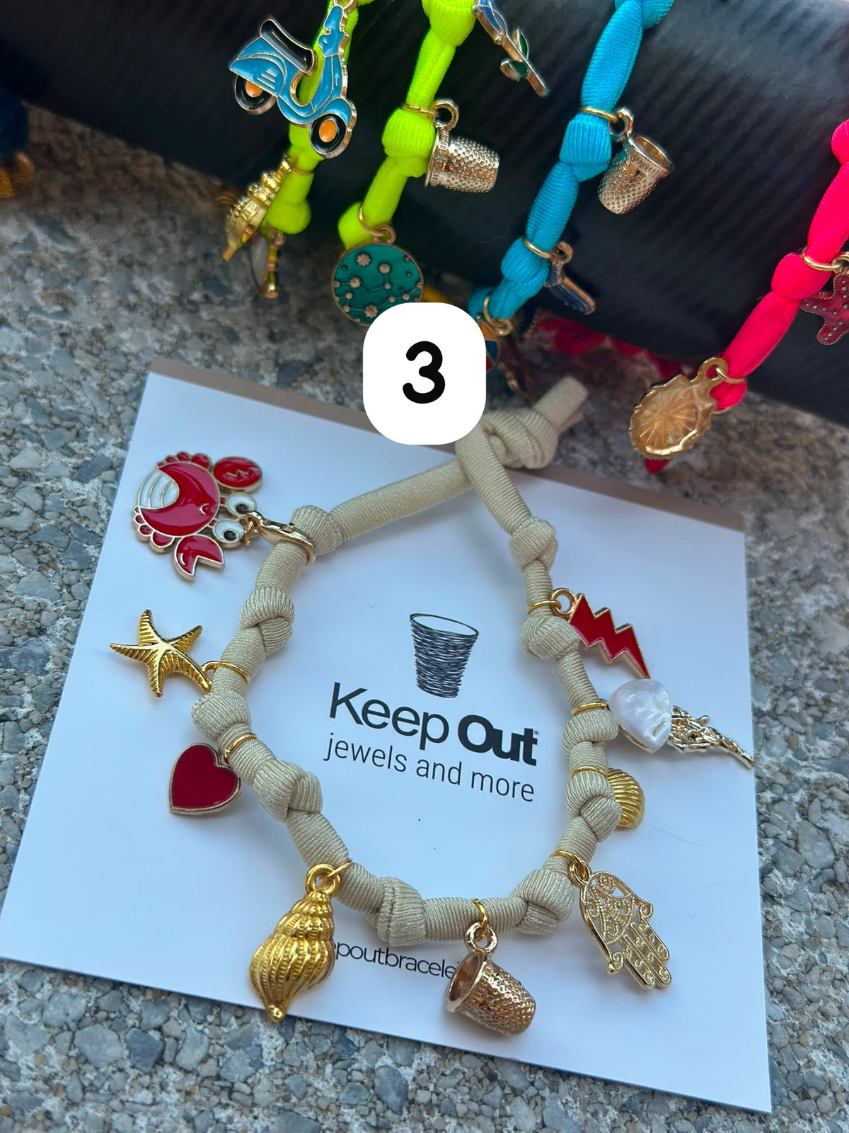 Cavigliere/Bracciali  licra Ditale Keepout