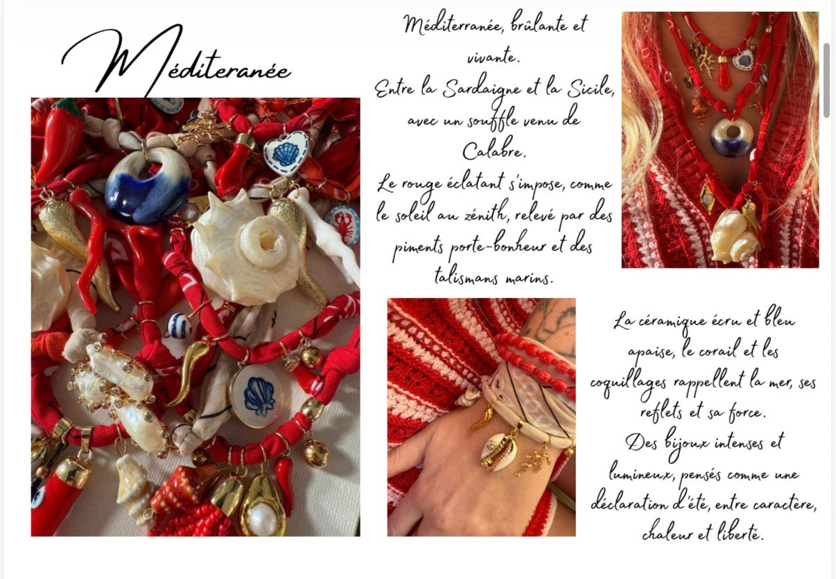 Collection Mediterrane’ rossa/arancio