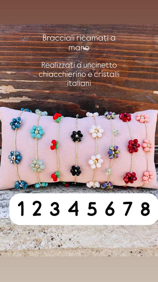 Bracciali Flowers uncinetto