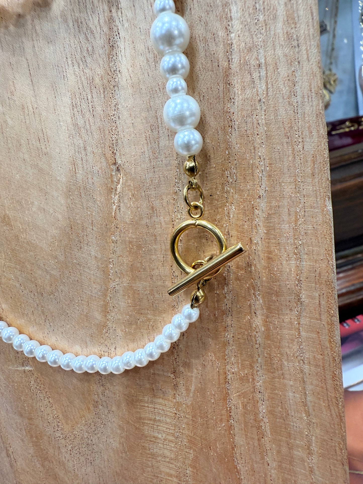 Collana tripla perle