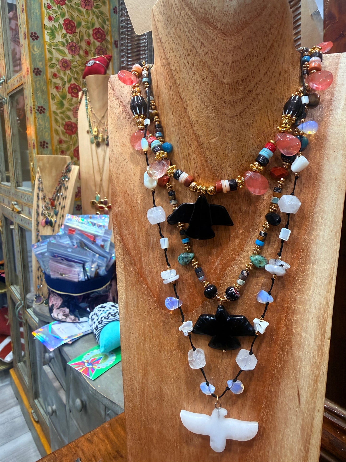 Collana feticci nativi Bird