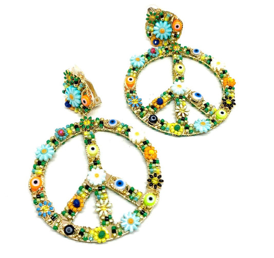 Orecchino Creole Fantasia PEACE FLOWER