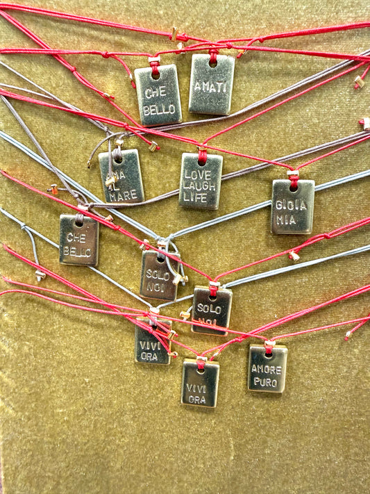 Collanina Piastra e filo