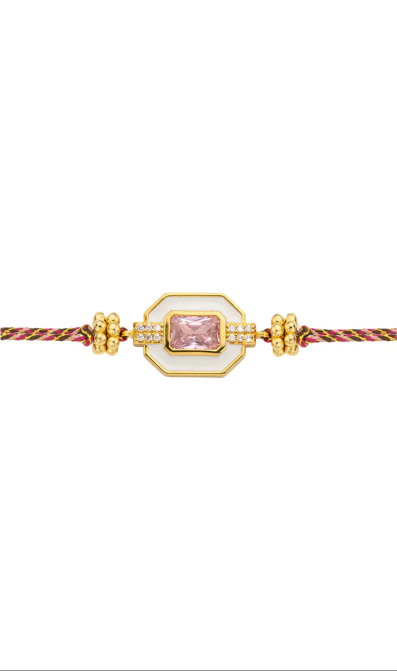 BRACELET - WHITE ART DECO