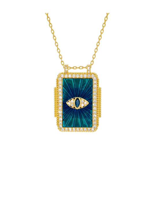 NECKLACE - BLUE EYE BOHEME