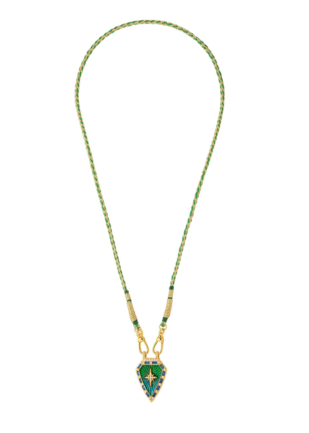 NECKLACE - BLUE RAINBOW DIWALI WARRIOR