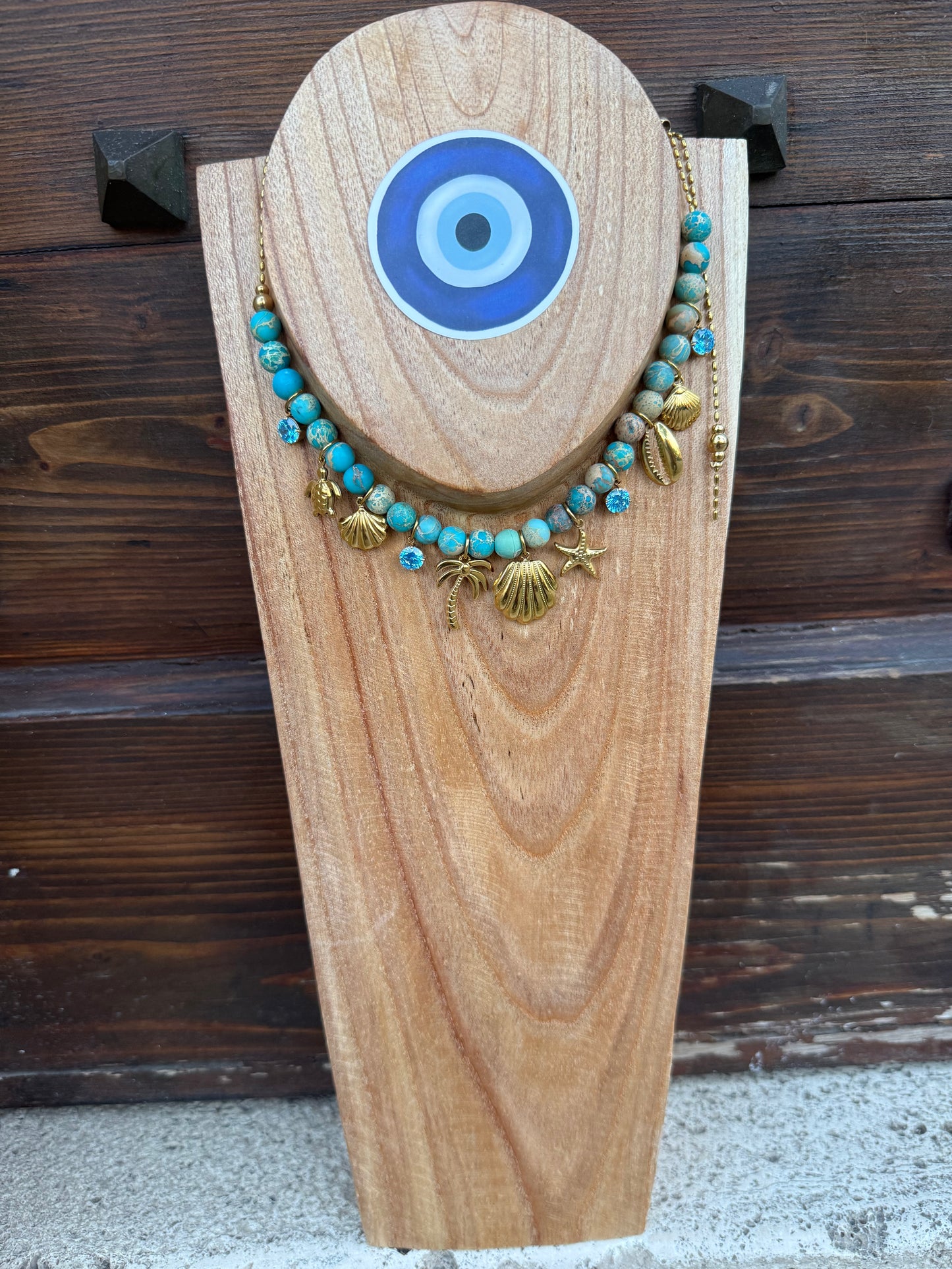 Collier Multi Aqua