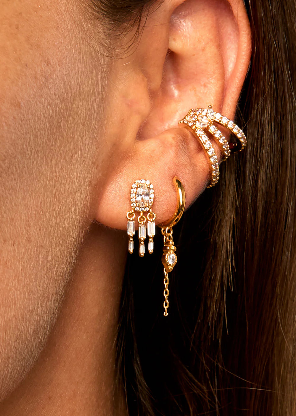 FAUX PIERCING - WHITE MALIA