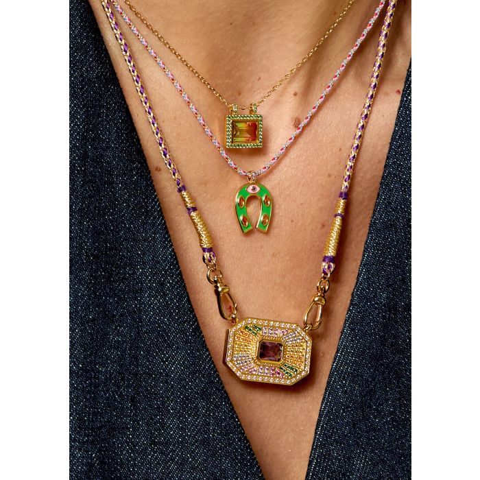 Collier-Green Mini Horseshoe