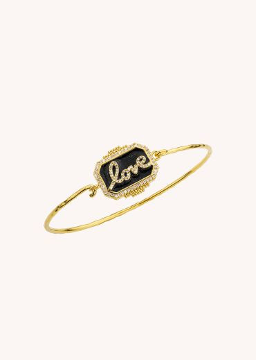 Bracelet-Black Shine Love Boheme