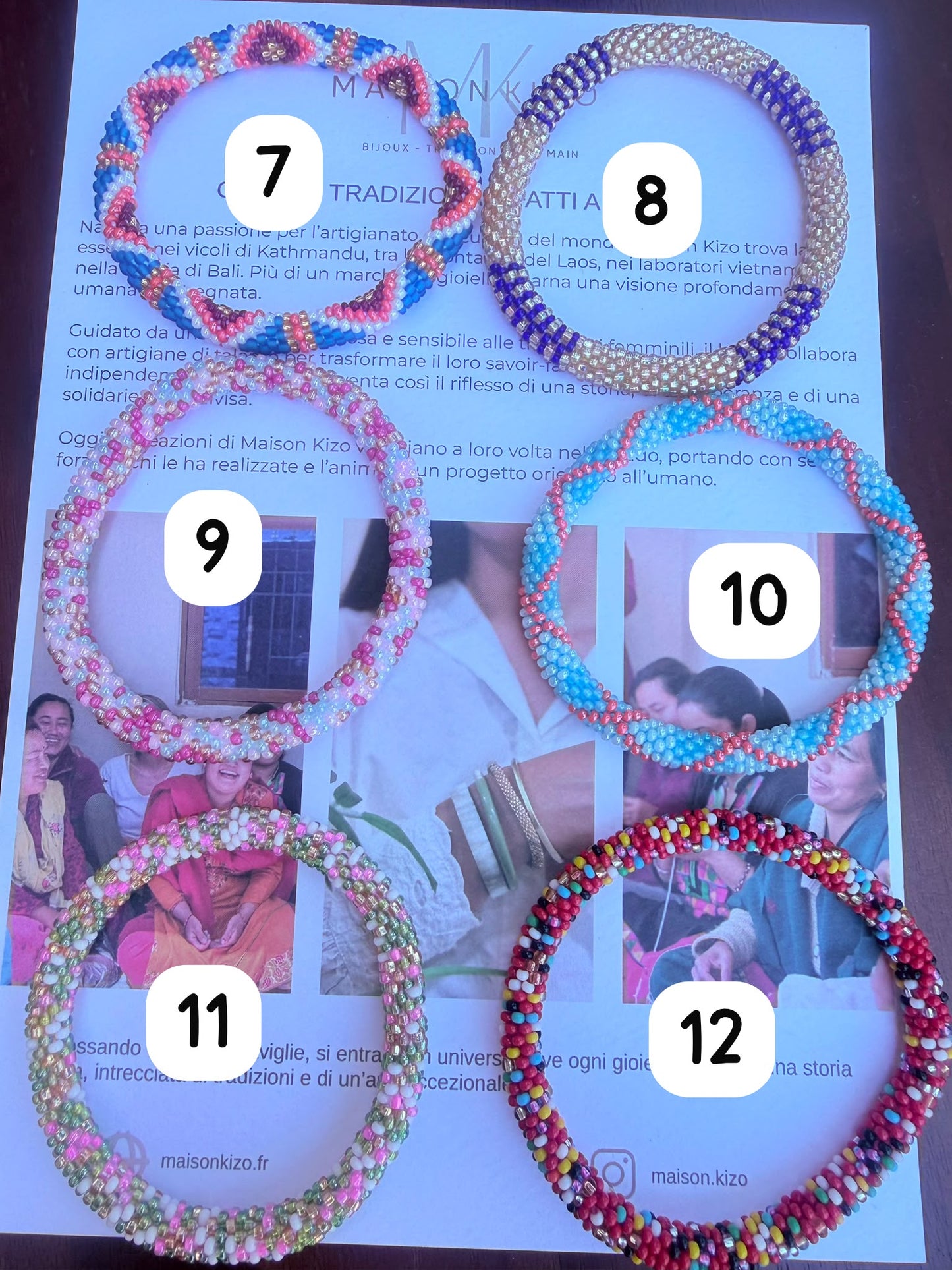 Bracelet Népalais DONUTS WAX
