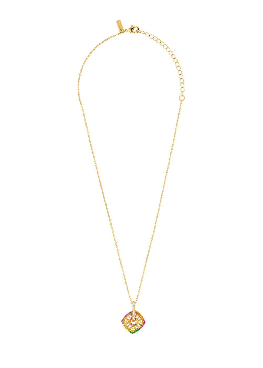 NECKLACE - RAINBOW SQUARE