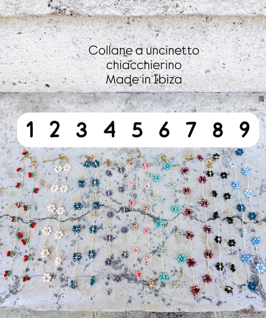Collane Flower uncinetto