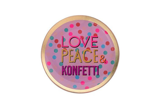 Love peace konfetti