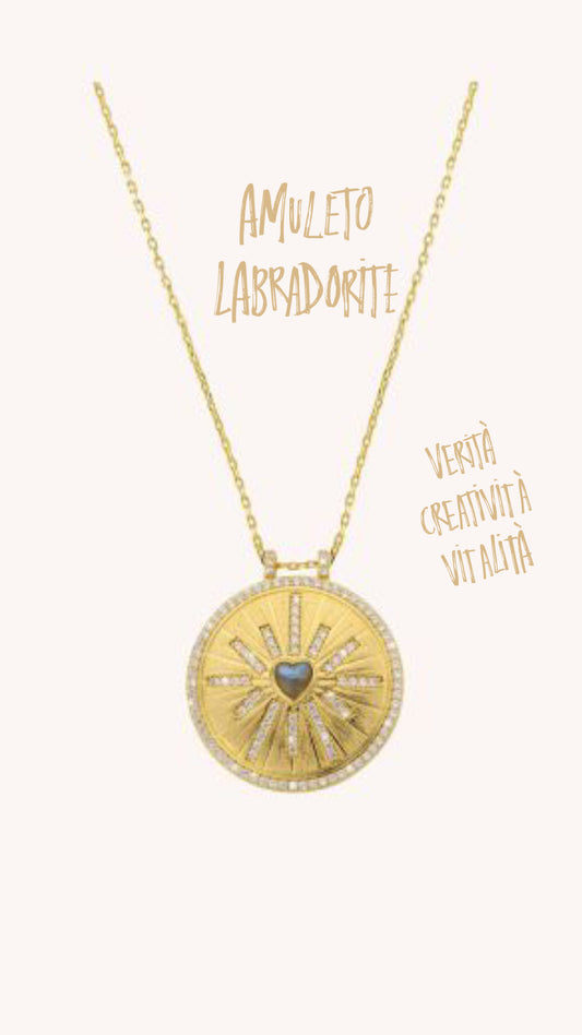 Labradorite Heart Cosmos